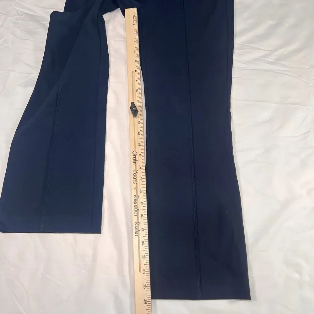 J.McLaughlin Masie Pants Womens Size 6 Navy Blue Stretch Pull On Corpgirl Office